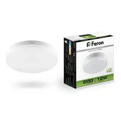 Лампа светодиодная 12Вт GX53 230В 4000К 960Лм (белый) Feron, LB-453