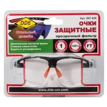 Очки защитные DDE, прозрачные