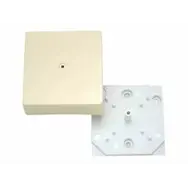 Коробка разветвительная HEGEL для открытого монтажа 75*75*30мм, слоновая кость, без клеммника, КРК2702 02-01