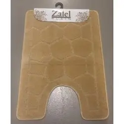 Коврик под унитаз ZALEL/Vanna Lux B 50*80/50*80 L.BROWN/BEIGE