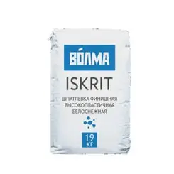 Шпаклевка полимерная ВОЛМА ISKRIT финишная 19 кг