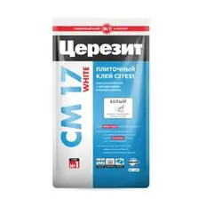 Клей плиточный CERESIT CM 17 Аэрогель БЕЛЫЙ для мозаики и мрамора 5 кг