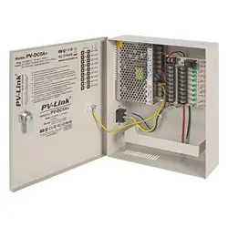 Блок бесперебойного питания стабилизированный профессиональный PV-DC5A+, DC 12 В, 5 А с девятью защищенными выходами Версия: 2034