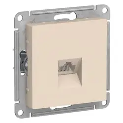 Механизм розетки компьютерной 1-местной СП AtlasDesign RJ45 беж. Systeme Electric ATN000283