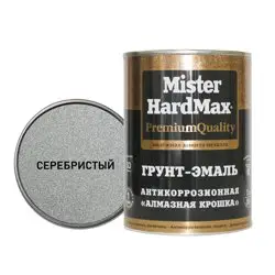 Грунт-эмаль Mr. HARDMAX "Алмазная крошка" антикоррозийная серебристая 1кг