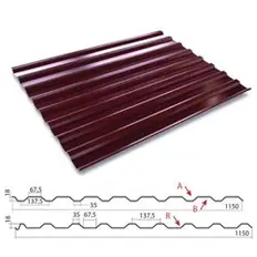 Профнастил С-20(Тип), 0.45 мм, оцинкованный Stynergy, 1.15 * м2