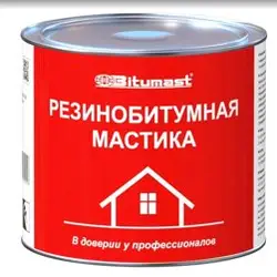 Мастика BITUMAST резино-битумная 2л. РАСХОД 0.5 кг/м.кв