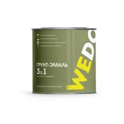 Грунт-эмаль по ржавчине 3 в 1 серая 20 кг WEDO