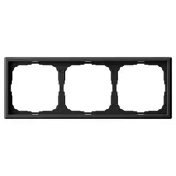Рамка трехместная ArtGallery универсальная карбон SE GAL001003